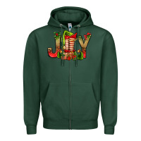 Sports Green joy christmas with elf bbs Zipper Hoodie - BundleAndBundleShop