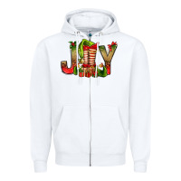 White joy christmas with elf bbs Zipper Hoodie - BundleAndBundleShop