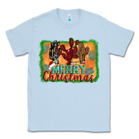 Dusty Blue merry christmas cactus Classic Tee - Jasminsmagicworld