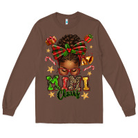 Chestnut mimi claus afro messy bun Long Sleeve Tee - texasbilliewilder