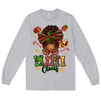 Moon Dust mimi claus afro messy bun Long Sleeve Tee - texasbilliewilder