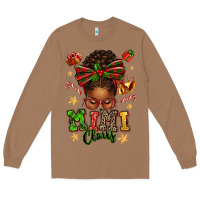 Toasted Coconut mimi claus afro messy bun Long Sleeve Tee - texasbilliewilder
