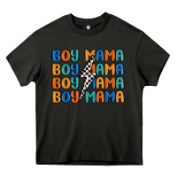 Asphalt boy mama lightning bolt Heavy Core Tee - MaliasSmallBusiness