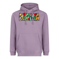 Lavender floral animal print mama Heavyweight Hoodie - CowhideDigitalArt