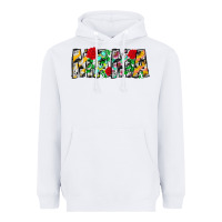 White floral animal print mama Heavyweight Hoodie - CowhideDigitalArt