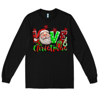 Black love christmas santa Long Sleeve Tee - texasbilliewilder