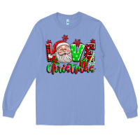 Colony Blue love christmas santa Long Sleeve Tee - texasbilliewilder