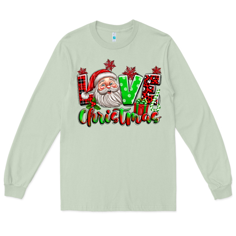 Love Christmas Santa Long Sleeve Tee by texasbilliewilder | Teevron