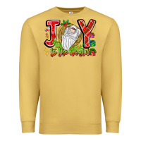 Antique Gold joy to the world Premium Sweatshirt - CowhideDigitalArt