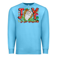 Ocean Blue joy to the world Premium Sweatshirt - CowhideDigitalArt