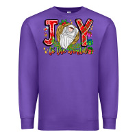 Purple joy to the world Premium Sweatshirt - CowhideDigitalArt