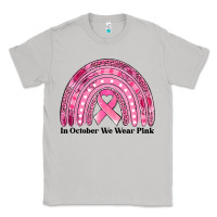Moon Dust in october we wear pink breast cancer awareness rainbow Classic Tee - Jasminsmagicworld
