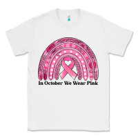 White in october we wear pink breast cancer awareness rainbow Classic Tee - Jasminsmagicworld