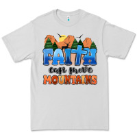 Dove Grey faith can move mountains Premium Tee - MaliasSmallBusiness
