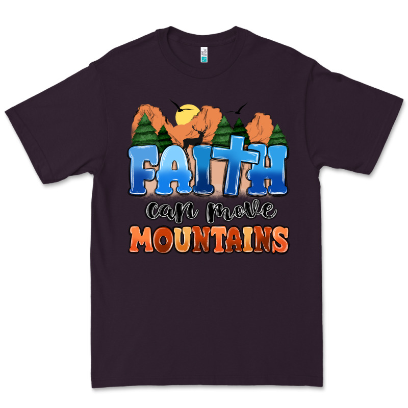 Faith Can Move Mountains Premium Tee by MaliasSmallBusiness | Teevron