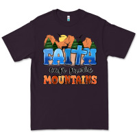 Plum faith can move mountains Premium Tee - MaliasSmallBusiness