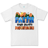 White faith can move mountains Premium Tee - MaliasSmallBusiness