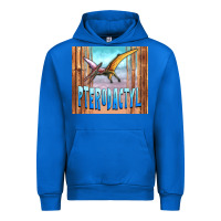 Cobalt dinosaur pterodactyl Urban Hoodie - Artiststas