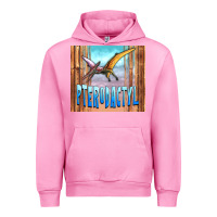Fuchsia Pink dinosaur pterodactyl Urban Hoodie - Artiststas