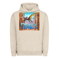 Pigment French Oak dinosaur pterodactyl Urban Hoodie - Artiststas