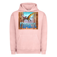 Pigment Salmon dinosaur pterodactyl Urban Hoodie - Artiststas