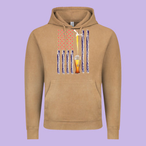 American Flag Beer Vintage Hoodie Designed By Bettercallsaul