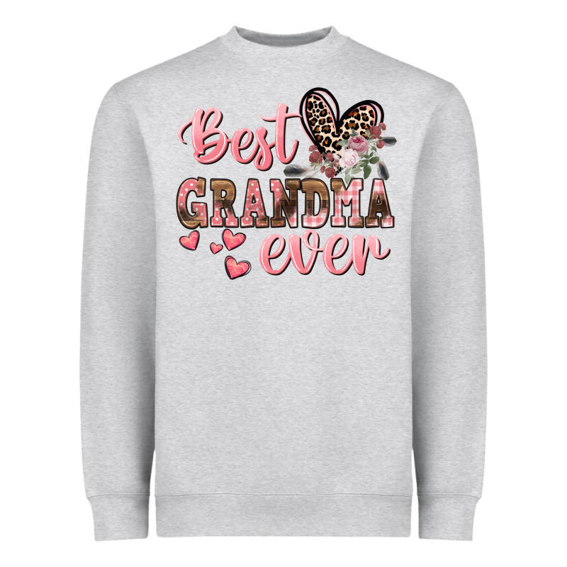 Best Grandma Ever Mother's Day Heavyweight Sweatshirt by CowGirlArtShop | Teevron