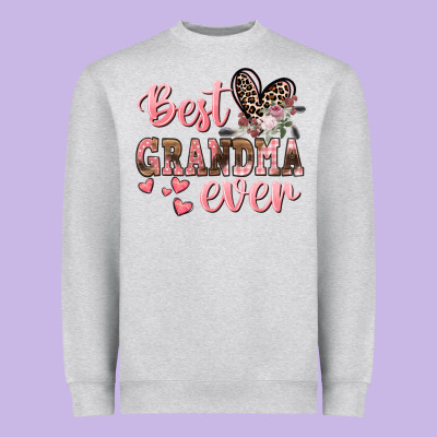 Best Grandma Ever Mother's Day Heavyweight Sweatshirt Designed By Cowgirlartshop