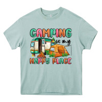 Arona camping is my happy place Heavy Core Tee - MaliasSmallBusiness