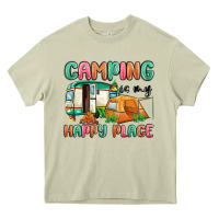 Mossy camping is my happy place Heavy Core Tee - MaliasSmallBusiness