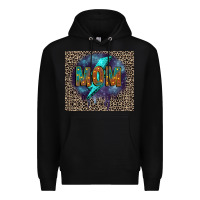 Black Leopard mom Premium Hoodie - FaDigitalArtStudio