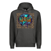 Charcoal Heather Leopard mom Premium Hoodie - FaDigitalArtStudio