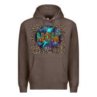 Coffee Leopard mom Premium Hoodie - FaDigitalArtStudio