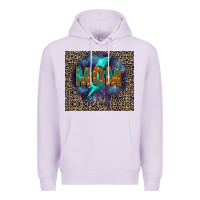 Lilac Leopard mom Premium Hoodie - FaDigitalArtStudio