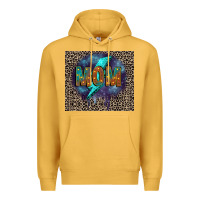 Mustard Leopard mom Premium Hoodie - FaDigitalArtStudio