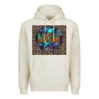Oatmeal Heather Leopard mom Premium Hoodie - FaDigitalArtStudio