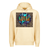 Pina Colada Leopard mom Premium Hoodie - FaDigitalArtStudio