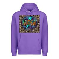 Purple Leopard mom Premium Hoodie - FaDigitalArtStudio