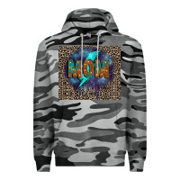 Slate Camo Leopard mom Premium Hoodie - FaDigitalArtStudio