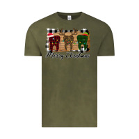 Vintage Olive Merry Christmas Teeth Vintage Tee - Bettercallsaul