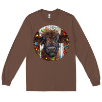 Chestnut Western Christmas Calf Long Sleeve Tee - RanaPortraitStore
