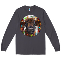 Smoke Western Christmas Calf Long Sleeve Tee - RanaPortraitStore