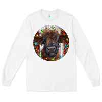 White Western Christmas Calf Long Sleeve Tee - RanaPortraitStore