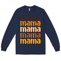 Navy Thankful mama Long Sleeve Tee - NancyCooperArtShop