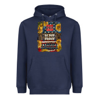 Navy Western God Bless America 4th of July Heavyweight Hoodie - LillyAllenDesigns