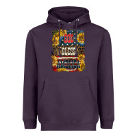 Plum Western God Bless America 4th of July Heavyweight Hoodie - LillyAllenDesigns