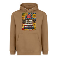Toasted Coconut Western God Bless America 4th of July Heavyweight Hoodie - LillyAllenDesigns