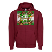Burgundy Let the shenanigans begin Zipper Hoodie - FaDigitalArtStudio