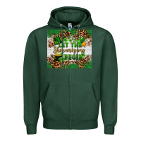 Sports Green Let the shenanigans begin Zipper Hoodie - FaDigitalArtStudio