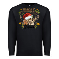 Black jingle bell rock black Premium Sweatshirt - CowhideDigitalArt